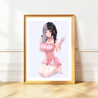 Shiori Novella Wall Art Shiori Novella Hololive Advent Merch Vtubers Gift Hololive Wall Decor Shiori Novella Merch Anime Wall Art Canvas