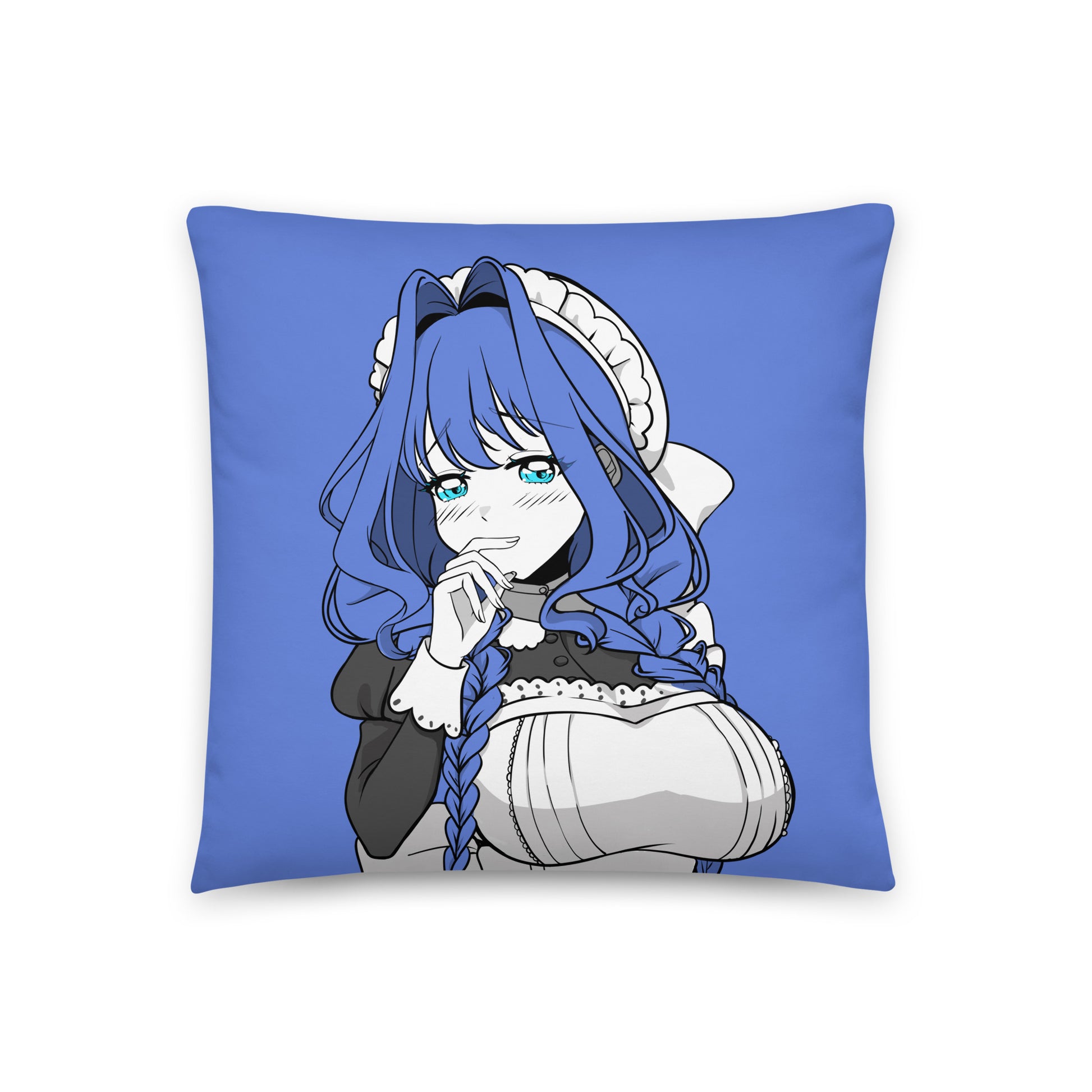 Ouro Kronii Maid Throw Pillow, Vtuber Throw Pillows, Gift for Vtuber Fan, Ouro Kronii Maid Throw Pillow, Decorative Pillow, Hololive Merch