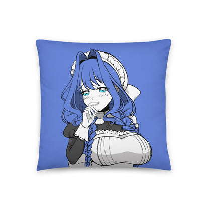 Ouro Kronii Maid Throw Pillow, Vtuber Throw Pillows, Gift for Vtuber Fan, Ouro Kronii Maid Throw Pillow, Decorative Pillow, Hololive Merch