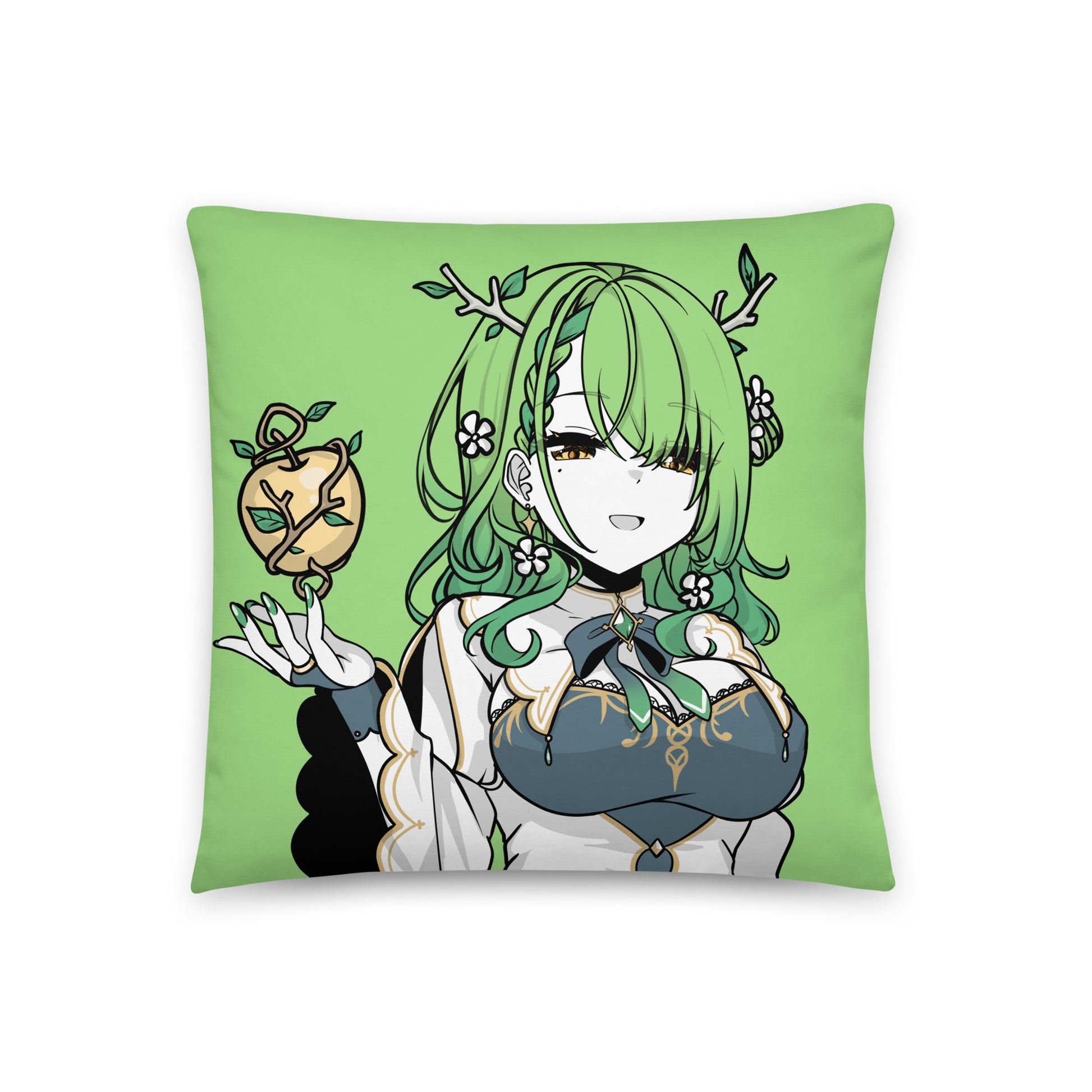 Ceres Fauna Throw Pillow, Vtuber Throw Pillows, Gift for Vtuber Fan, Ceres Fauna Throw Pillow, Decorative Pillow, Hololive Merch
