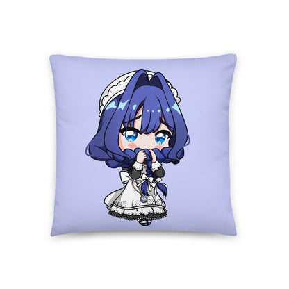 Ouro Kronii Maid Throw Pillow, Vtuber Throw Pillows, Gift for Vtuber Fan, Ouro Kronii Maid Throw Pillow, Decorative Pillow, Hololive Merch