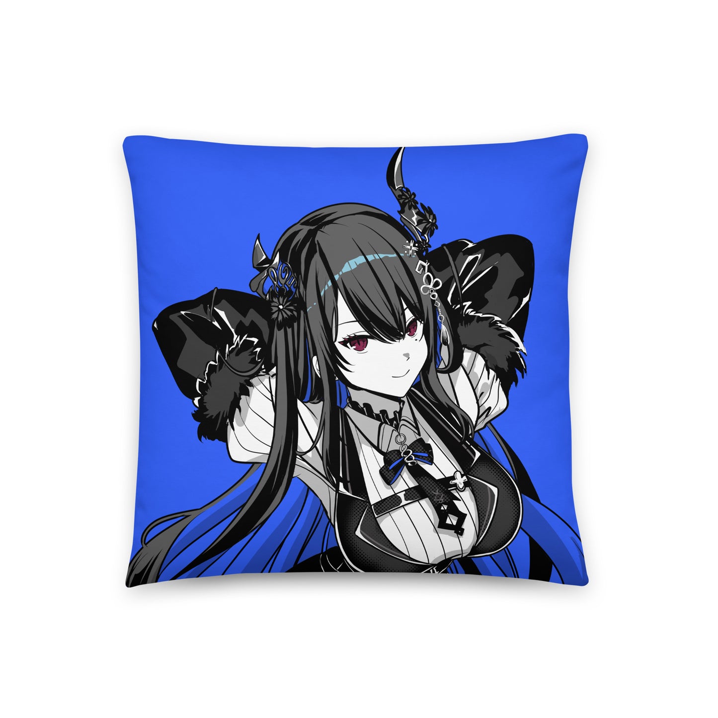 Nerissa Ravencroft Throw Pillow, Vtuber Throw Pillows, Gift for Vtuber Fan, Nerissa Ravencroft Throw Pillow, Decorative Pillow, Nerissa Ravencroft Merch