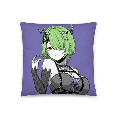 Goth Ceres Fauna Throw Pillow, Vtuber Throw Pillows, Gift for Vtuber Fan, Goth Ceres Fauna Throw Pillow, Decorative Pillow, Hololive Merch