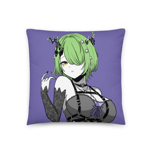 Goth Ceres Fauna Throw Pillow, Vtuber Throw Pillows, Gift for Vtuber Fan, Goth Ceres Fauna Throw Pillow, Decorative Pillow, Hololive Merch