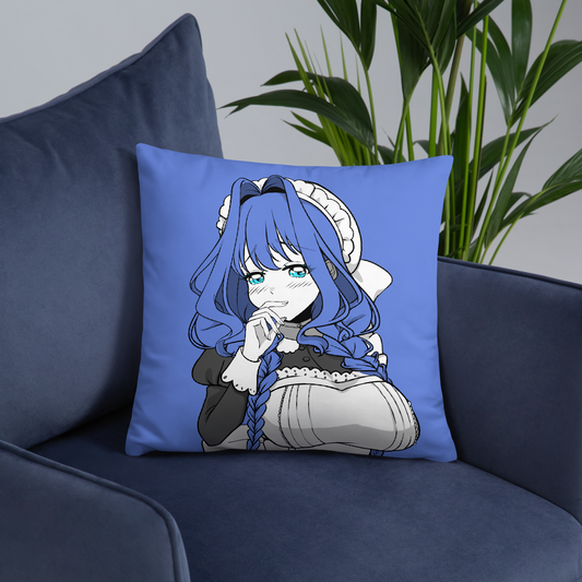 Ouro Kronii Maid Throw Pillow, Vtuber Throw Pillows, Gift for Vtuber Fan, Ouro Kronii Maid Throw Pillow, Decorative Pillow, Hololive Merch