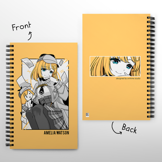 Amelia Watson Notebook Vtuber Journal Hololive Merch Amelia Watson Fan Vtuber Notebook Merch Hololive Journal