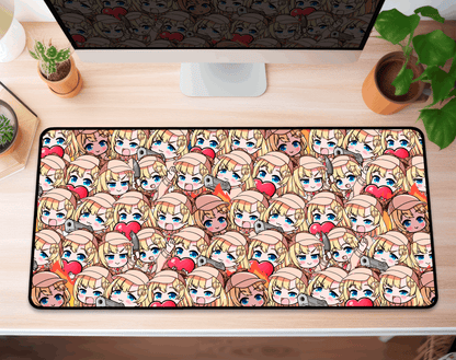 Amelia Watson Deskmat Vtubers Mousepad XL XXL Gaming Desk Mat Gift for Gamers Waifu Large Playmat Hololive Merch Amelia Watson Mousepad