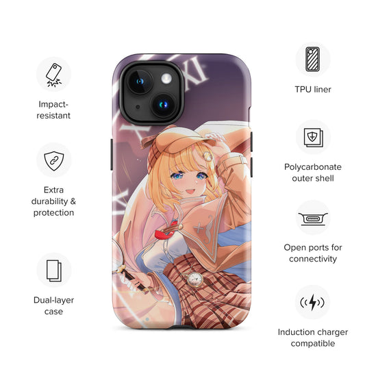 Amelia Watson Phone Case Vtuber Phone Case Hololive Merch Iphone Case Samsung Case Gift For Vtuber Fan Hololive Fan Kawaii Phone Case