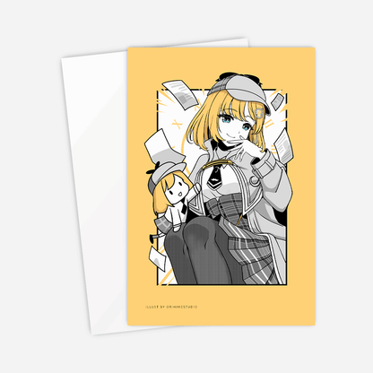 Amelia Watson Postcard Mini Print Hololive Merch Vtubers Merch Hololive Mini Print Amelia Watson Merch