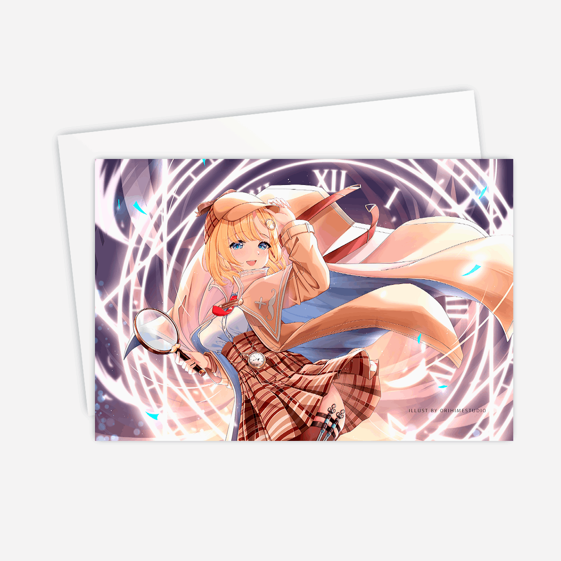 Amelia Watson Postcard Mini Print Hololive Merch Vtubers Merch Hololive Mini Print Amelia Watson Merch
