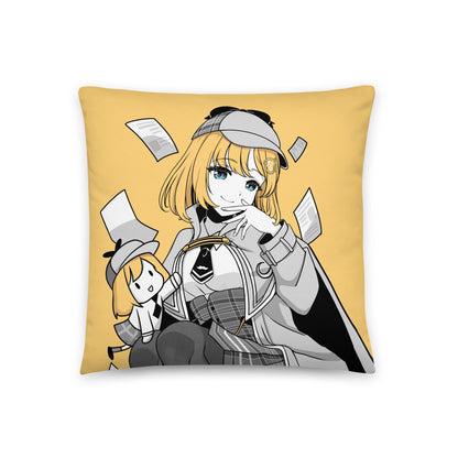 Hololive Amelia Watson Throw Pillow, Vtuber Throw Pillows, Gift for Vtuber Fan, Amelia Watson Throw Pillow, Decorative Pillow, Amelia Watson Merch