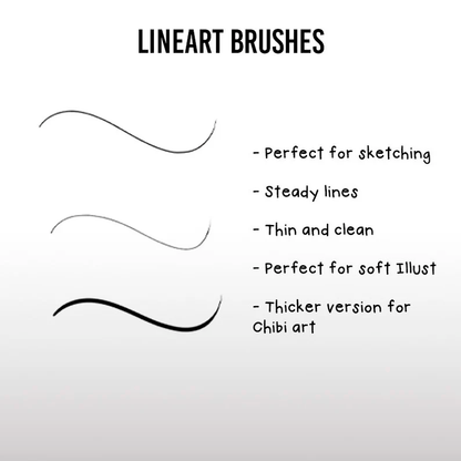 Anime Brush Pack CLIP STUDIO PAINT, Anime Brush Set, Lineart and Color Brush Pack,Digital Drawing Brush Bundle,Sketch Brush,Coloring Brushes