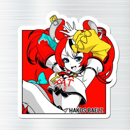 Hakos Baelz Fridge Magnet, Die Cut Hakos Baelz Magnets 3″ × 3″, Hololive Merch, Hakos Baelz Merch, Hakos Baelz Maganet, Hakos Baelz Fan
