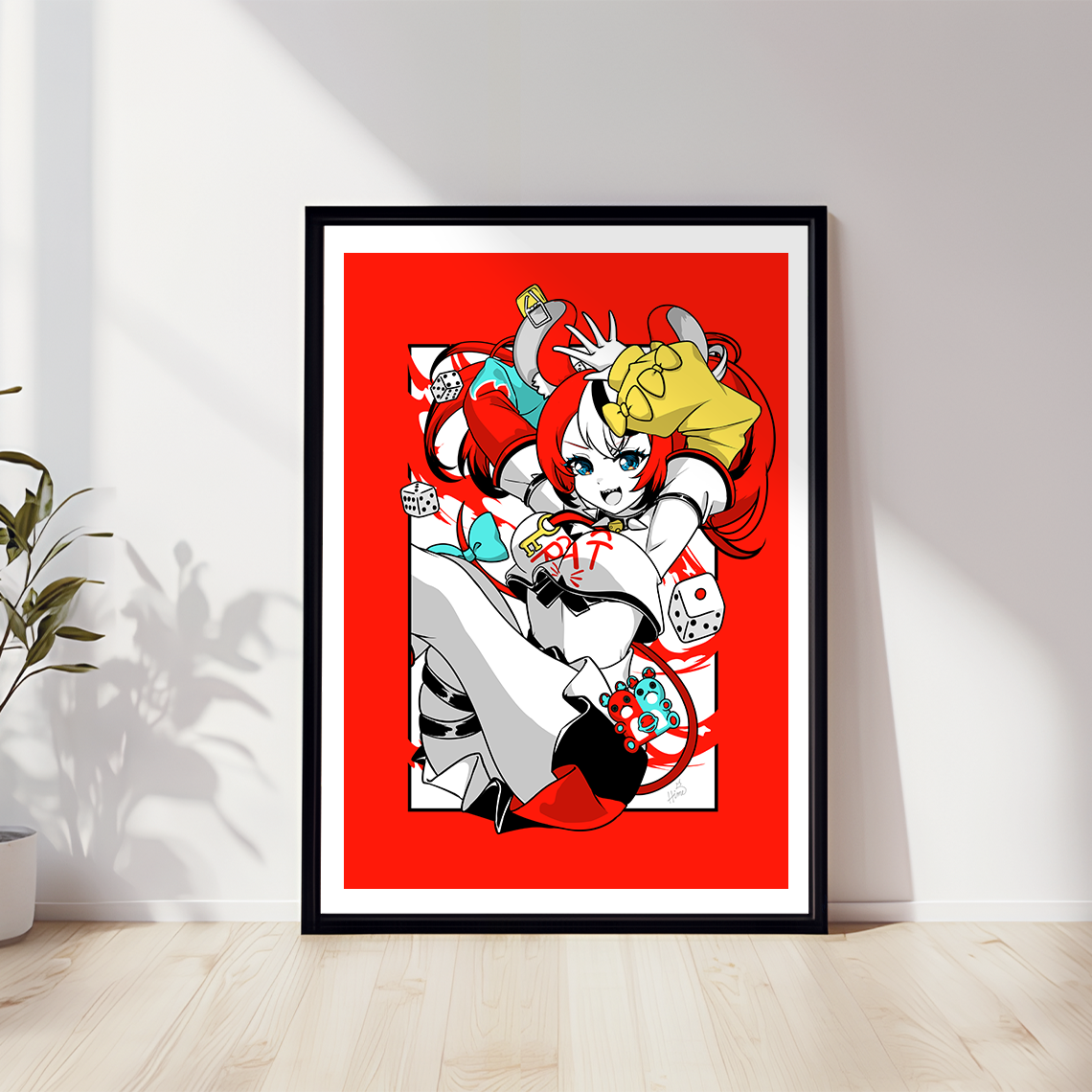 Hakos Baelz Wall Art Hakos Baelz Poster Hololive Merch Vtubers Gift Hololive Wall Decor Hakos Baelz Merch Anime Wall Art Canvas