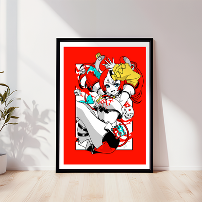 Hakos Baelz Wall Art Hakos Baelz Poster Hololive Merch Vtubers Gift Hololive Wall Decor Hakos Baelz Merch Anime Wall Art Canvas