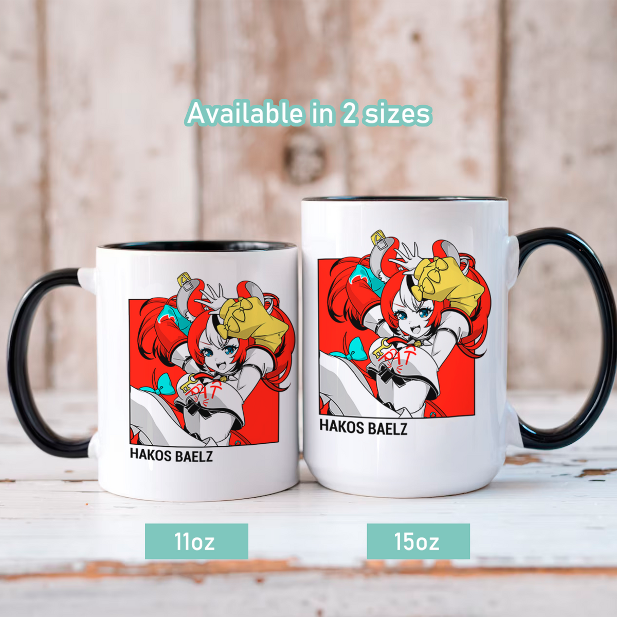 Hakos Baelz Mug, Vtuber Mug, Hakos Baelz Coffee Cup, Hakos Baelz Merch, Customized Coffee Mug, Vtuber Merch, Hololive Fan Merch, Gift For Friend