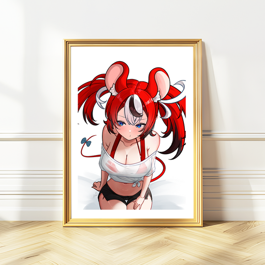 Hakos Baelz Wall Art Hakos Baelz Poster Hololive Merch Vtubers Gift Hololive Wall Decor Hakos Baelz Merch Anime Wall Art Canvas