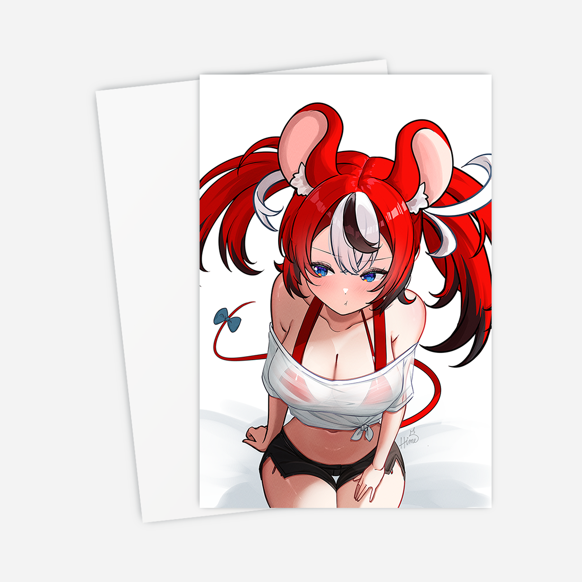 Hakos Baelz Postcard Mini Print Hololive Merch Vtubers Merch Hololive Mini Print Hakos Baelz Merch