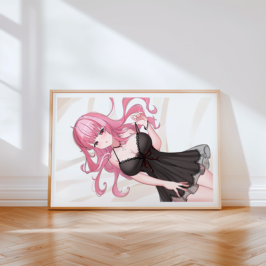 Mori Calliope Wall Art Mori Calliope Hololive Myth Merch Vtubers Gift Hololive Wall Decor Mori Calliope Merch Anime Wall Art Canvas