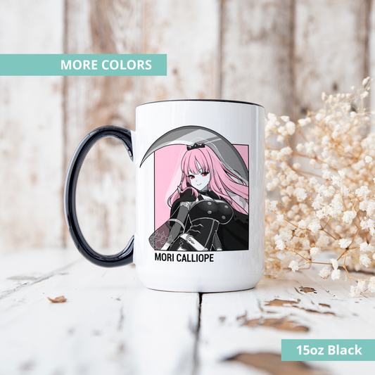 Mori Calliope Mug, Vtuber Mug, Mori Calliope Coffee Cup, Mori Calliope Merch, Customized Coffee Mug, Vtuber Merch, Hololive Fan Merch, Gift For Friend