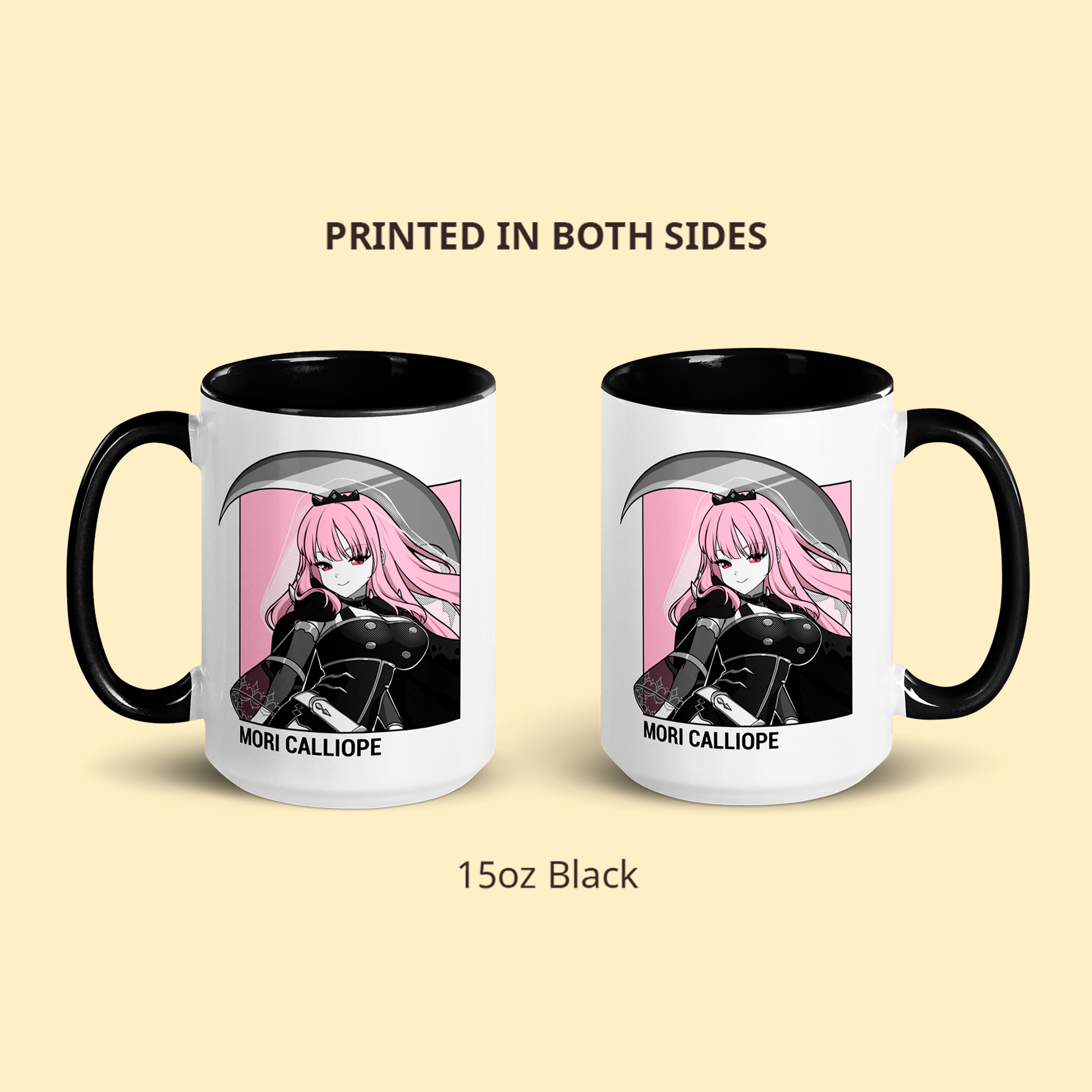 Mori Calliope Mug, Vtuber Mug, Mori Calliope Coffee Cup, Mori Calliope Merch, Customized Coffee Mug, Vtuber Merch, Hololive Fan Merch, Gift For Friend