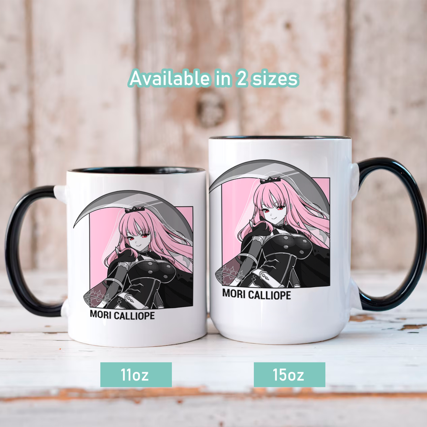 Mori Calliope Mug, Vtuber Mug, Mori Calliope Coffee Cup, Mori Calliope Merch, Customized Coffee Mug, Vtuber Merch, Hololive Fan Merch, Gift For Friend