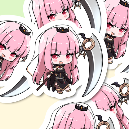 Mori Calliope Sticker, Mori Calliope Stickers, Kiss Cut Stickers 3"x3", Mori Calliope Stickers, Stationery Stickers, Hololive Merch, Mori Calliope merch