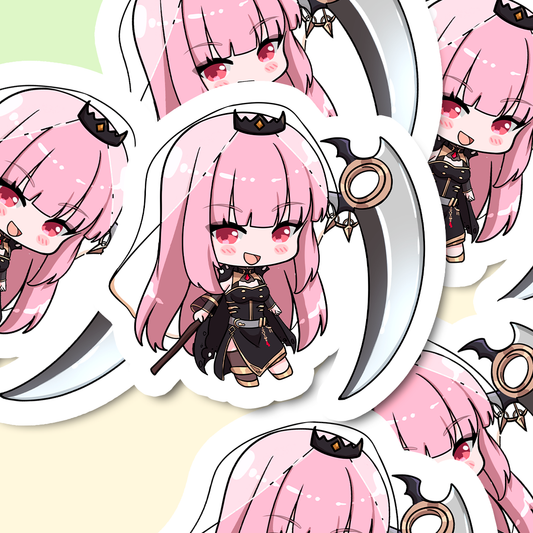 Mori Calliope Sticker, Mori Calliope Stickers, Kiss Cut Stickers 3"x3", Mori Calliope Stickers, Stationery Stickers, Hololive Merch, Mori Calliope merch