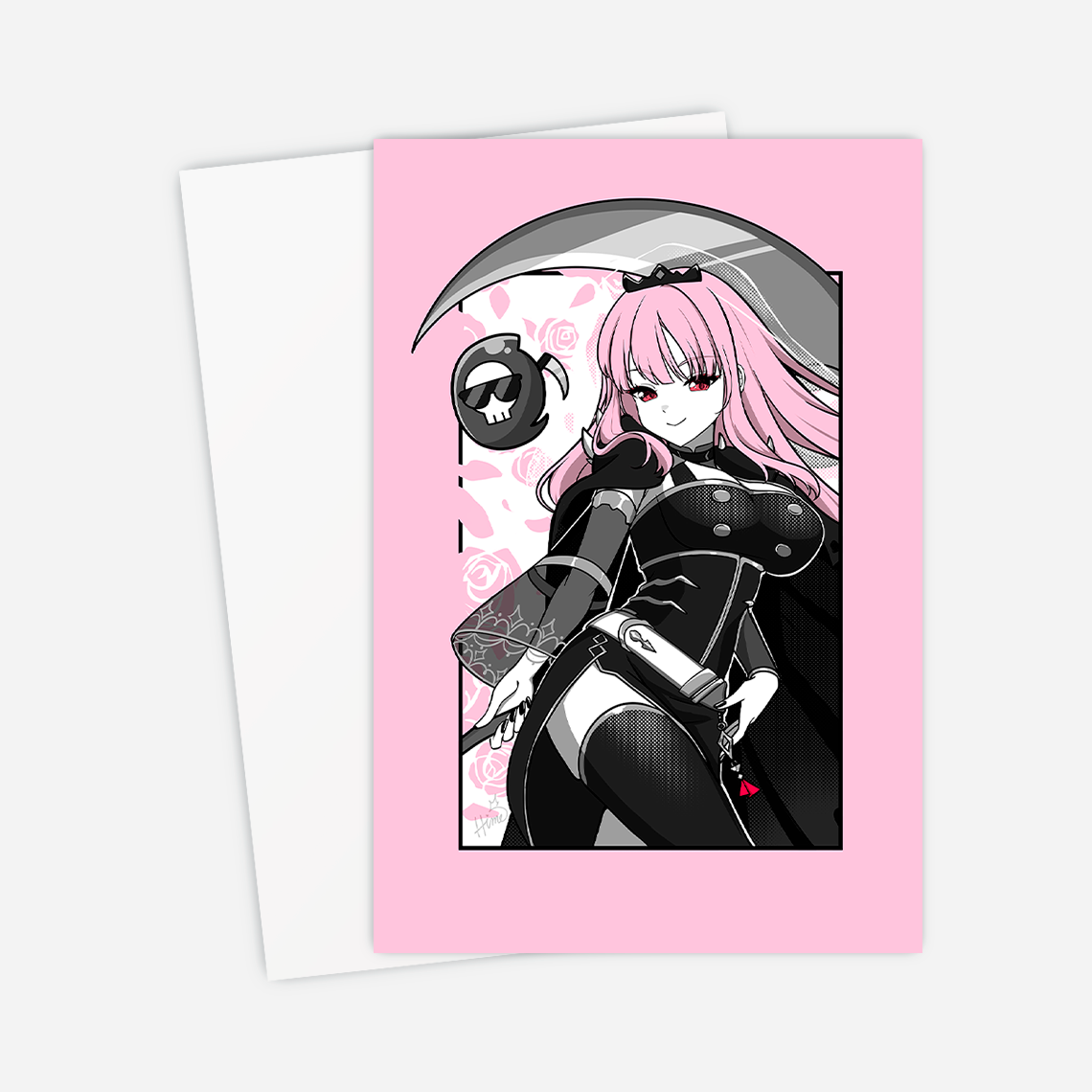 Hololive Mori Calliope Postcard, Mori Calliope Mini Print, Hololive Merch, Mori Calliope Merch, Vtubers Merch, Mori Calliope Print, Mori Calliope Poster, Vtuber Poster