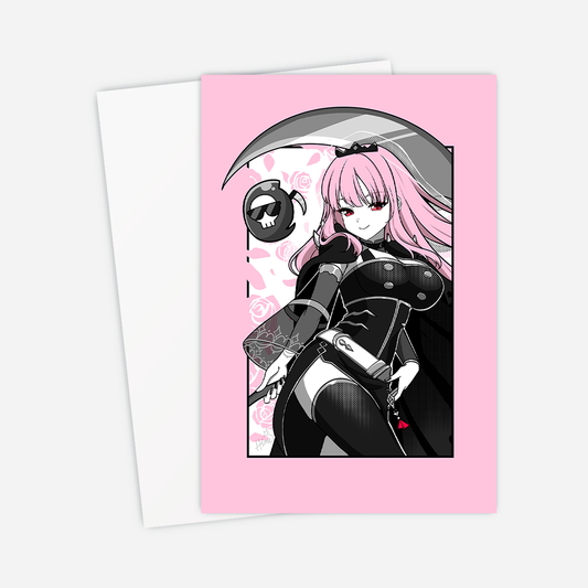 Hololive Mori Calliope Postcard, Mori Calliope Mini Print, Hololive Merch, Mori Calliope Merch, Vtubers Merch, Mori Calliope Print, Mori Calliope Poster, Vtuber Poster