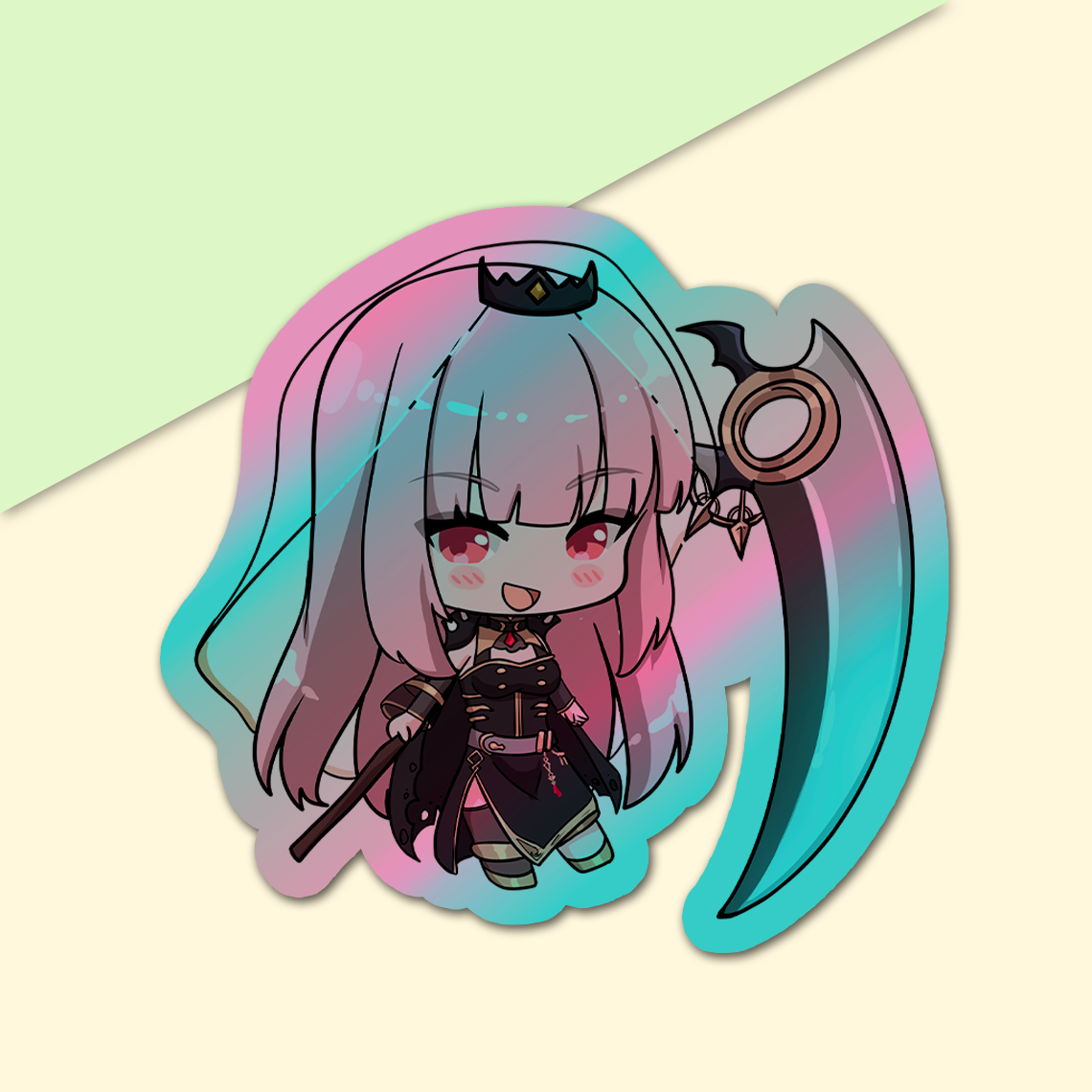 Mori Calliope Sticker, Mori Calliope Stickers, Kiss Cut Stickers 3"x3", Mori Calliope Stickers, Stationery Stickers, Hololive Merch, Mori Calliope merch