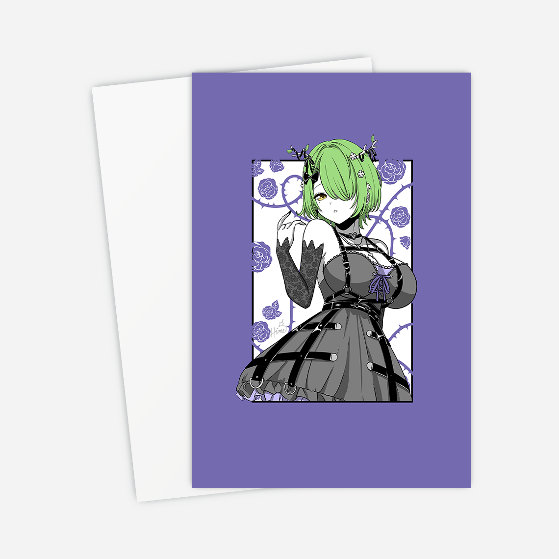 Goth Ceres Fauna Postcard, Goth Ceres Fauna Mini Print, Hololive Merch, Goth Ceres Fauna Merch, Vtubers Merch, Goth Ceres Fauna Print, Goth Ceres Fauna Poster, Vtuber Poster