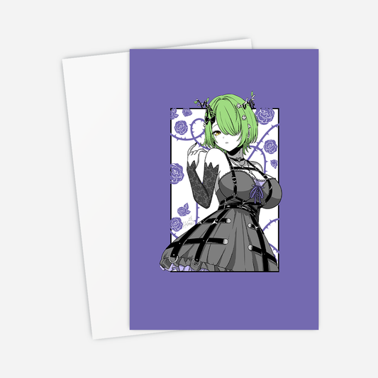 Goth Ceres Fauna Postcard, Goth Ceres Fauna Mini Print, Hololive Merch, Goth Ceres Fauna Merch, Vtubers Merch, Goth Ceres Fauna Print, Goth Ceres Fauna Poster, Vtuber Poster