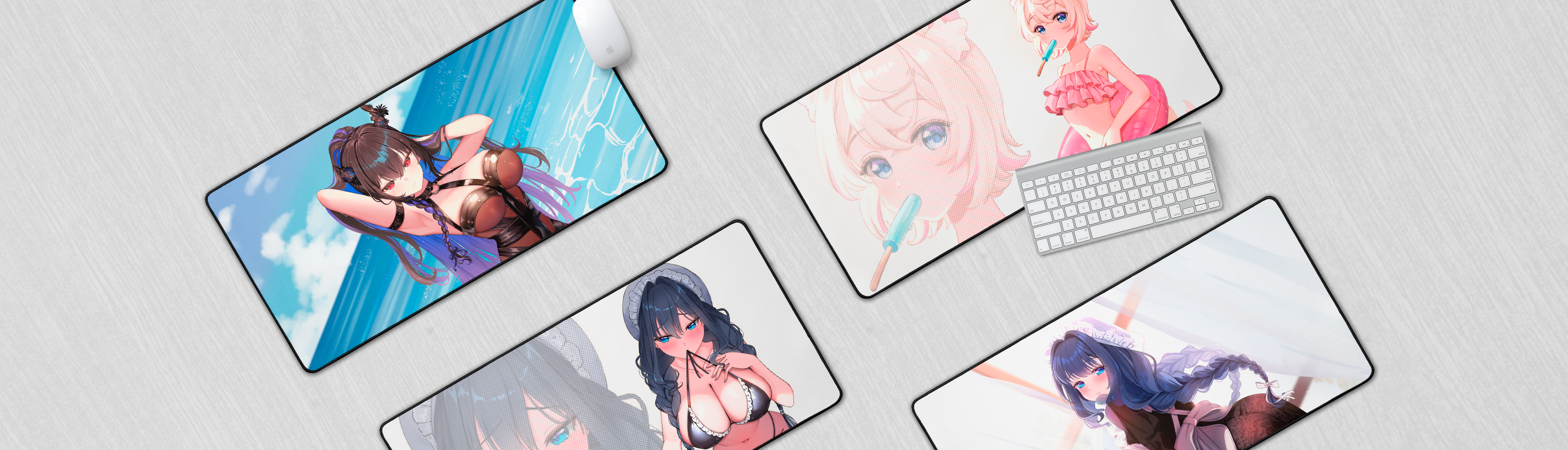 vtuber deskmats, vtuber mousepads, vtuber merch, vtuber XXL mousepads, gaming mousepad