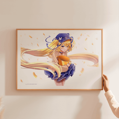Dokibird Art Print, Dokibird Poster, Dokibird Merch, Gift For Vtuber Fan, Vtuber Merch, Vtuber Poster, Dokishrine,Dokibird Fan,Vtuber Poster