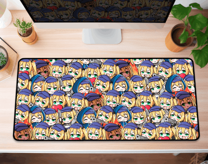 Dokibird Deskmat, Vtubers Illustration Mousepad XL XXL, Gaming Desk Mat Gift for Gamers, Waifu Deskmat, Dokibird Merch, Dokibird Mousepad