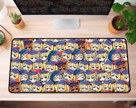 Dokibird Deskmat, Vtubers Illustration Mousepad XL XXL, Gaming Desk Mat Gift for Gamers, Waifu Deskmat, Dokibird Merch, Dokibird Mousepad