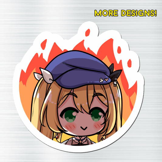 Dokibird Fridge Magnet, Die Cut Vtuber Magnets 3″ × 3″, Vtuber Merch, Dokishrine, Dokibird Merch, Dokibird Magnet,Dokibird Fan,Vtuber Magnet