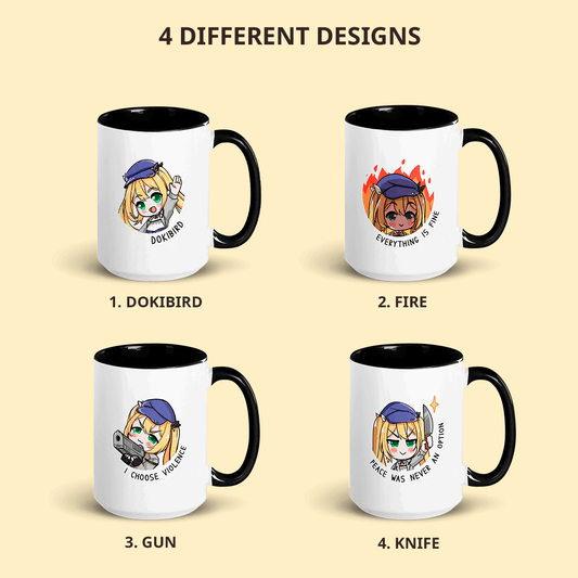 Dokibird Mug, Vtuber Mug, Vtuber Coffee Cup, Dokibird Coffee Mug, Customized Coffee Mug, Vtuber Merch, Dokibird Fan Merch, Gift For Friend