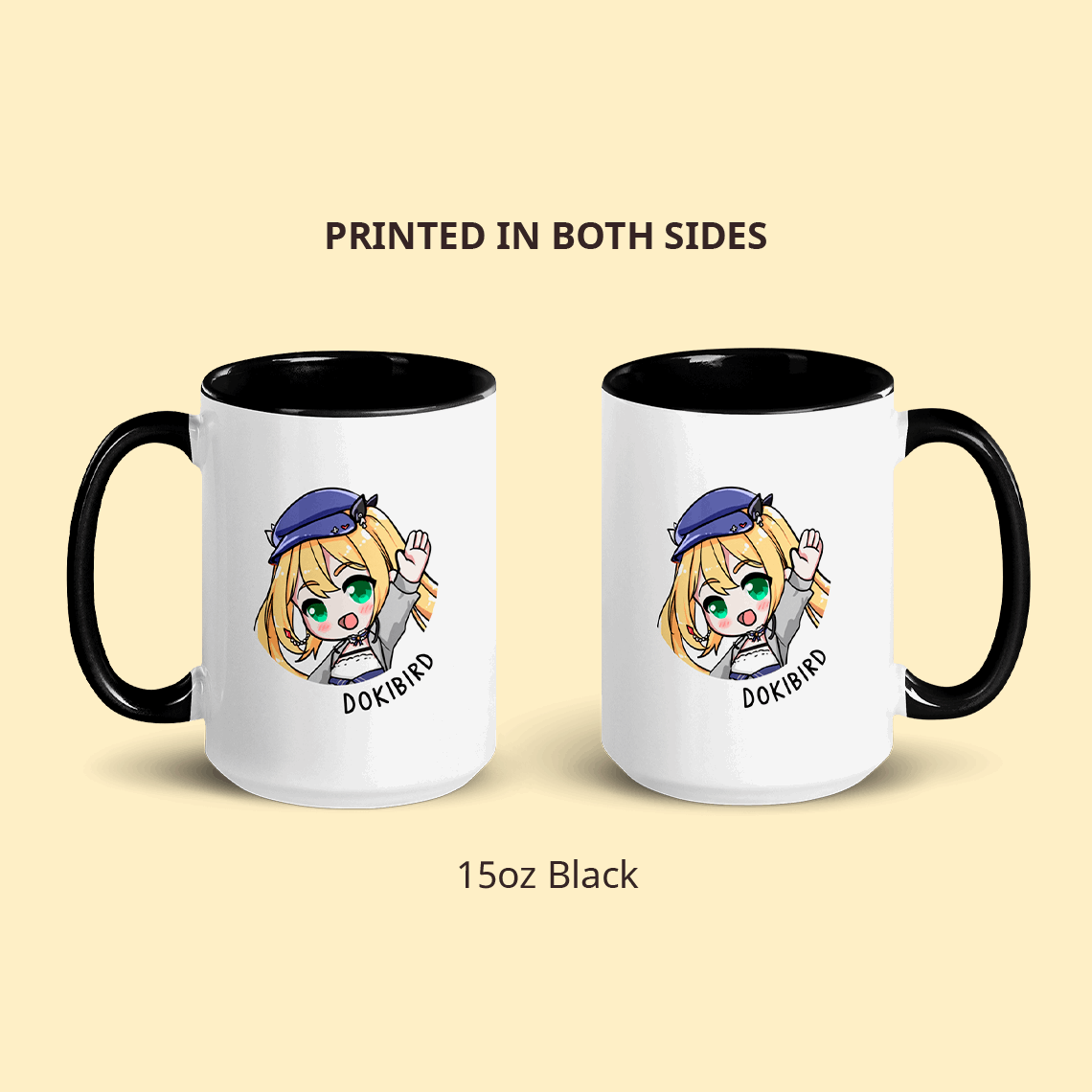 Dokibird Mug, Vtuber Mug, Vtuber Coffee Cup, Dokibird Coffee Mug, Customized Coffee Mug, Vtuber Merch, Dokibird Fan Merch, Gift For Friend