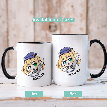 Dokibird Mug, Vtuber Mug, Vtuber Coffee Cup, Dokibird Coffee Mug, Customized Coffee Mug, Vtuber Merch, Dokibird Fan Merch, Gift For Friend