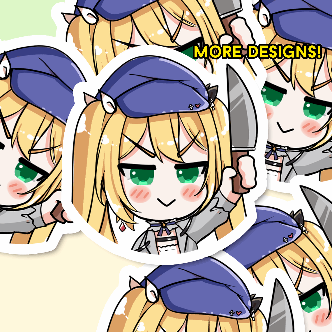 Dokibird Stickers, Vtuber Stickers, Kiss Cut Stickers 3"x3", kawaii Stickers, Stationery Stickers, Dokishrine, Vtuber merch, Dokibird Merch