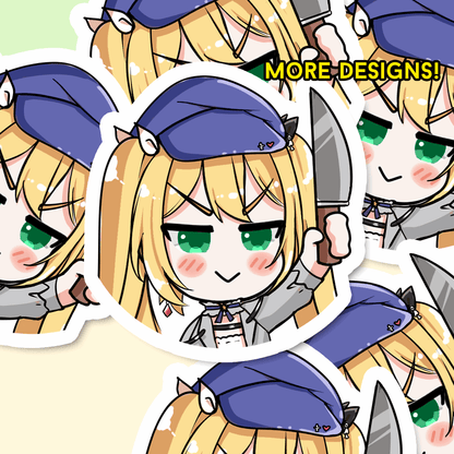 Dokibird Stickers, Vtuber Stickers, Kiss Cut Stickers 3"x3", kawaii Stickers, Stationery Stickers, Dokishrine, Vtuber merch, Dokibird Merch