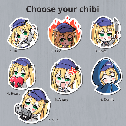 Dokibird Stickers, Vtuber Stickers, Kiss Cut Stickers 3"x3", kawaii Stickers, Stationery Stickers, Dokishrine, Vtuber merch, Dokibird Merch