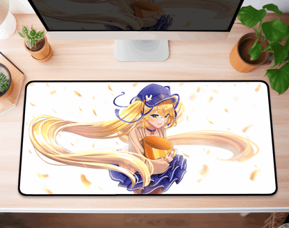 Dokibird Deskmat, Vtubers Illustration Mousepad XL XXL, Gaming Desk Mat Gift for Gamers, Waifu Deskmat, Dokibird Merch, Dokibird Mousepad