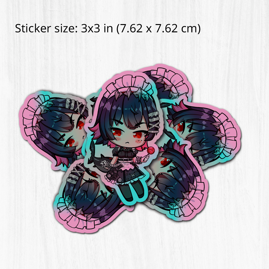 Ellen Joe Zenless Zone Zero Sticker, Ellen Joe Stickers, Kiss Cut Stickers 3"x3", Ellen Joea Stickers, Stationery Stickers, Zenless Zone Zero Merch, Ellen Joe merch