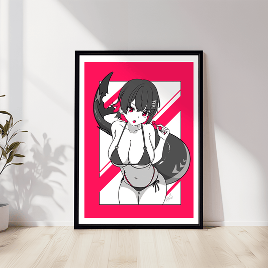 Ellen Joe Zenless Zone Zero Poster, Ellen Joe Zenless Zone Zero  Merch, Gift For Gamer Fan, Vtuber Merch, Ellen Joe Zenless Zone Zero Fan, Waifu ZZZ Poster