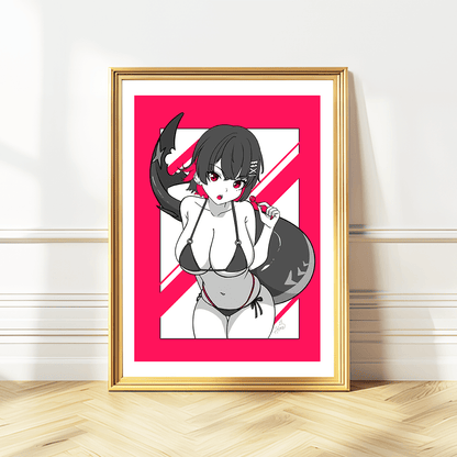 Ellen Joe Zenless Zone Zero Poster, Ellen Joe Zenless Zone Zero  Merch, Gift For Gamer Fan, Vtuber Merch, Ellen Joe Zenless Zone Zero Fan, Waifu ZZZ Poster