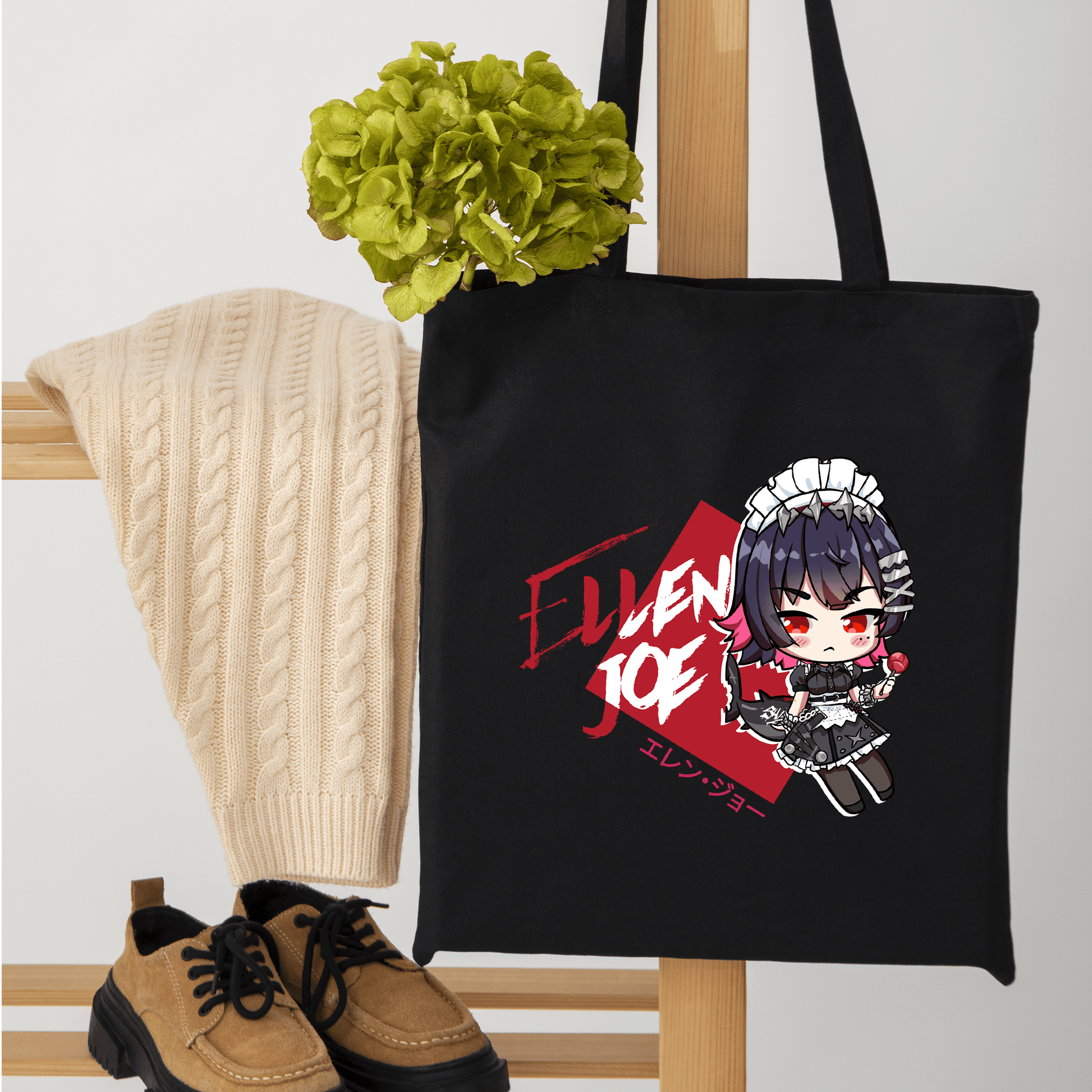 Ellen Joe Zenless Zone Zero Tote Bag Waifu gacha game Tote Bag Ellen Joe Zenless Zone Zero Fan Merch Cotton Canvas Tote Bag Eco Tote Bag Sustainable Bag Kawaii Tote Bag Ellen Joe Zenless Zone Zero merch