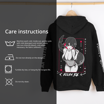 Ellen Joe Zenless Zone Zero Hoodie Gamer Hoodie Gift for ZZZ Fan Games Waifu Shirt Cool Ellen Joe Zenless Zone Zero Sweatshirt ZZZ Merch Ellen Joe Merch